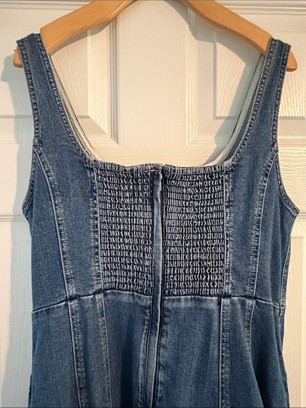 Madewell Denim Tank Dress in Classic Blue - Picture 3 of 3